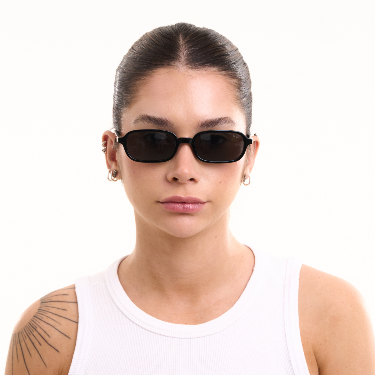 Óculos de Sol Retro com Proteção UV400 Preto – LUMAVI Lisboa