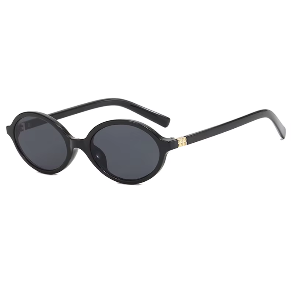 Óculos de Sol Quadrados com Proteção UV400 Preto – LUMAVI Madrid