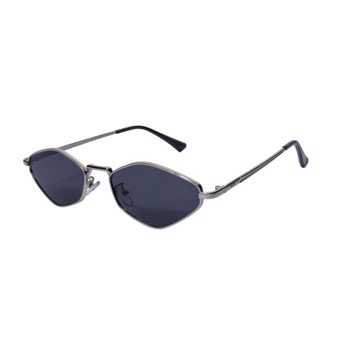 Óculos de Sol Aviador com Proteção UV400 Prata/Preto – LUMAVI Capri