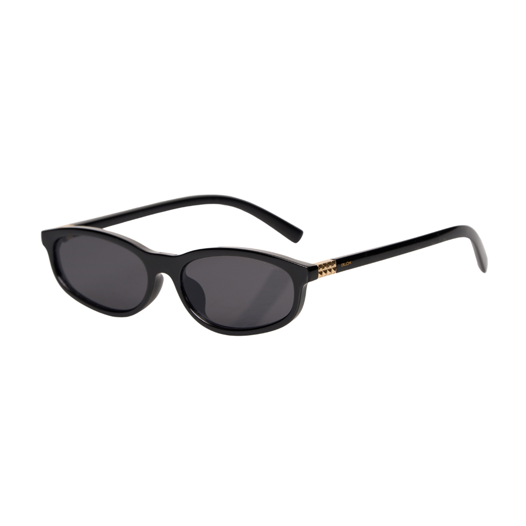 Óculos de Sol Hexagonais com Proteção UV400 Preto – LUMAVI Nice