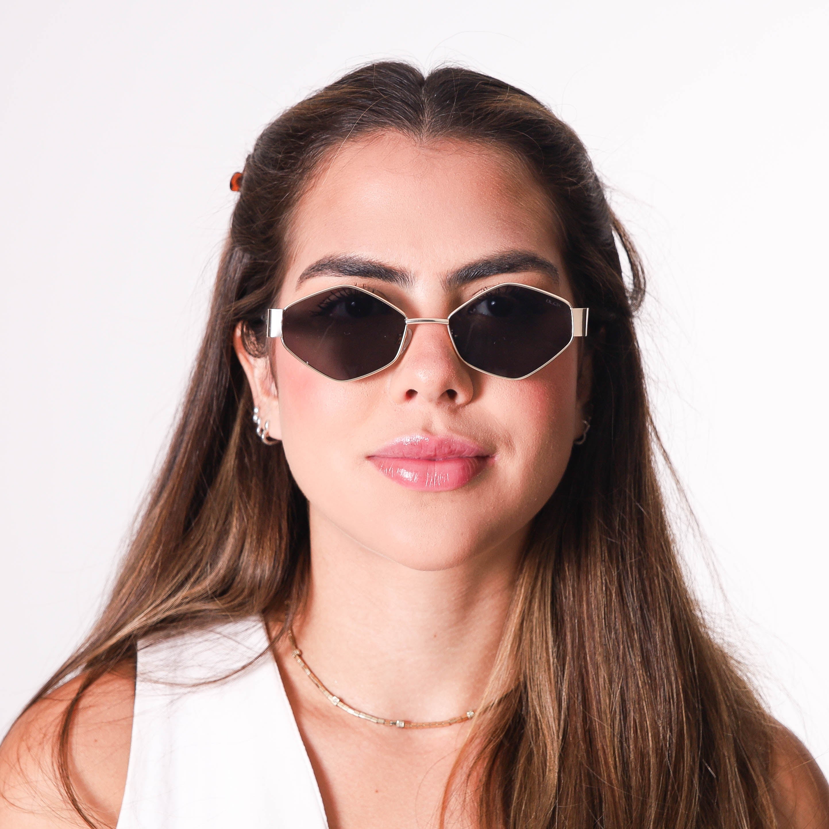 Óculos de Sol Redondos com Proteção UV400 Preto – LUMAVI Cannes