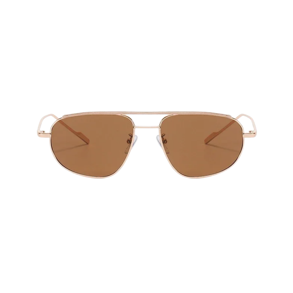 Óculos de Sol Aviador Polarizados com Proteção UV400 Marrom – LUMAVI Milano