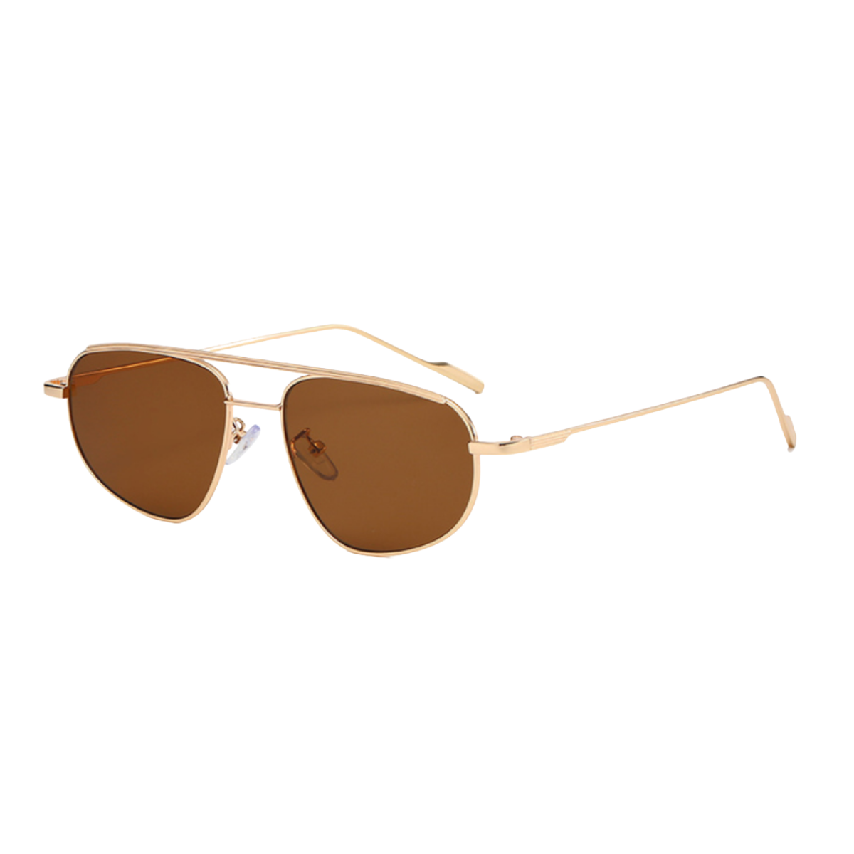 Óculos de Sol Aviador Polarizados com Proteção UV400 Marrom – LUMAVI Milano