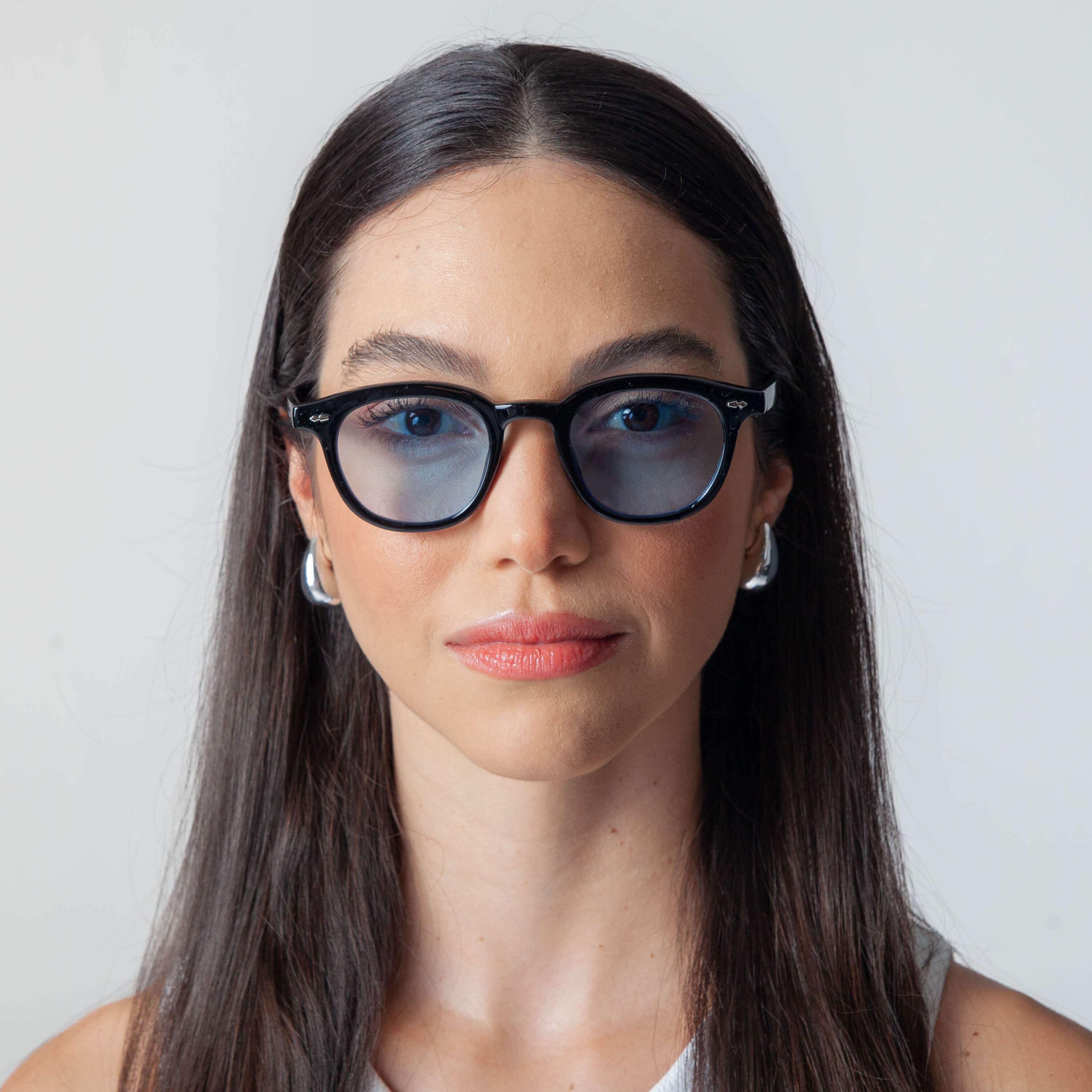 Óculos de Sol Pequenos com Proteção UV400 Azul – LUMAVI Firenze