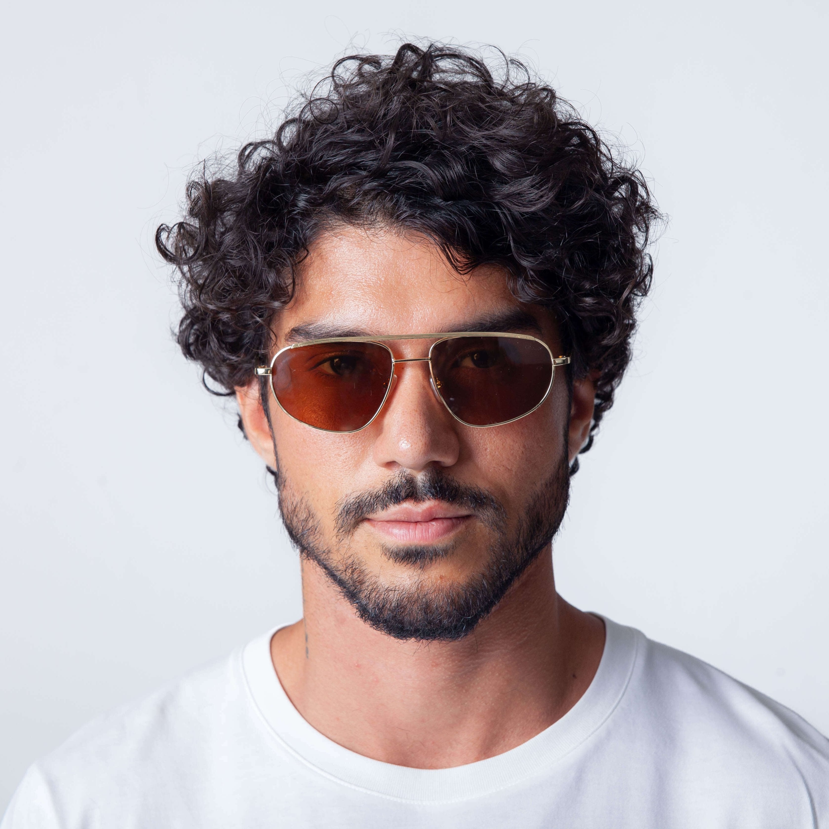 Óculos de Sol Aviador Polarizados com Proteção UV400 Marrom – LUMAVI Milano