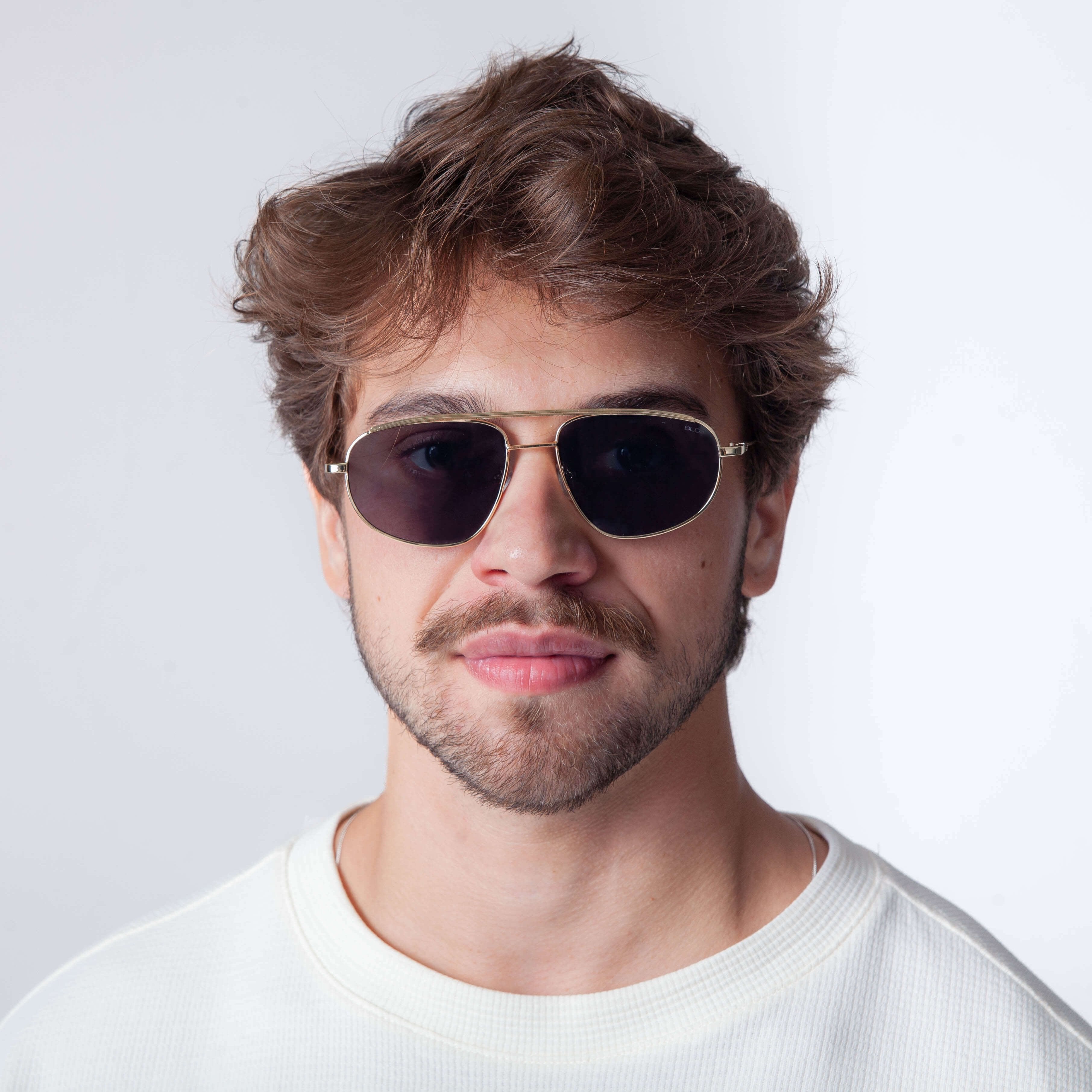 Óculos de Sol Aviador Polarizados com Proteção UV400 Preto – LUMAVI Milano