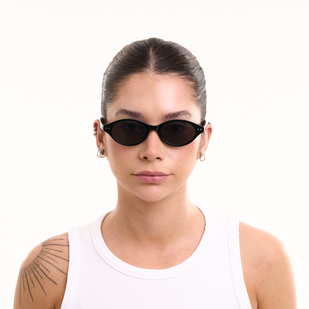 Óculos de Sol Clássicos com Proteção UV400 Preto – LUMAVI Veneza