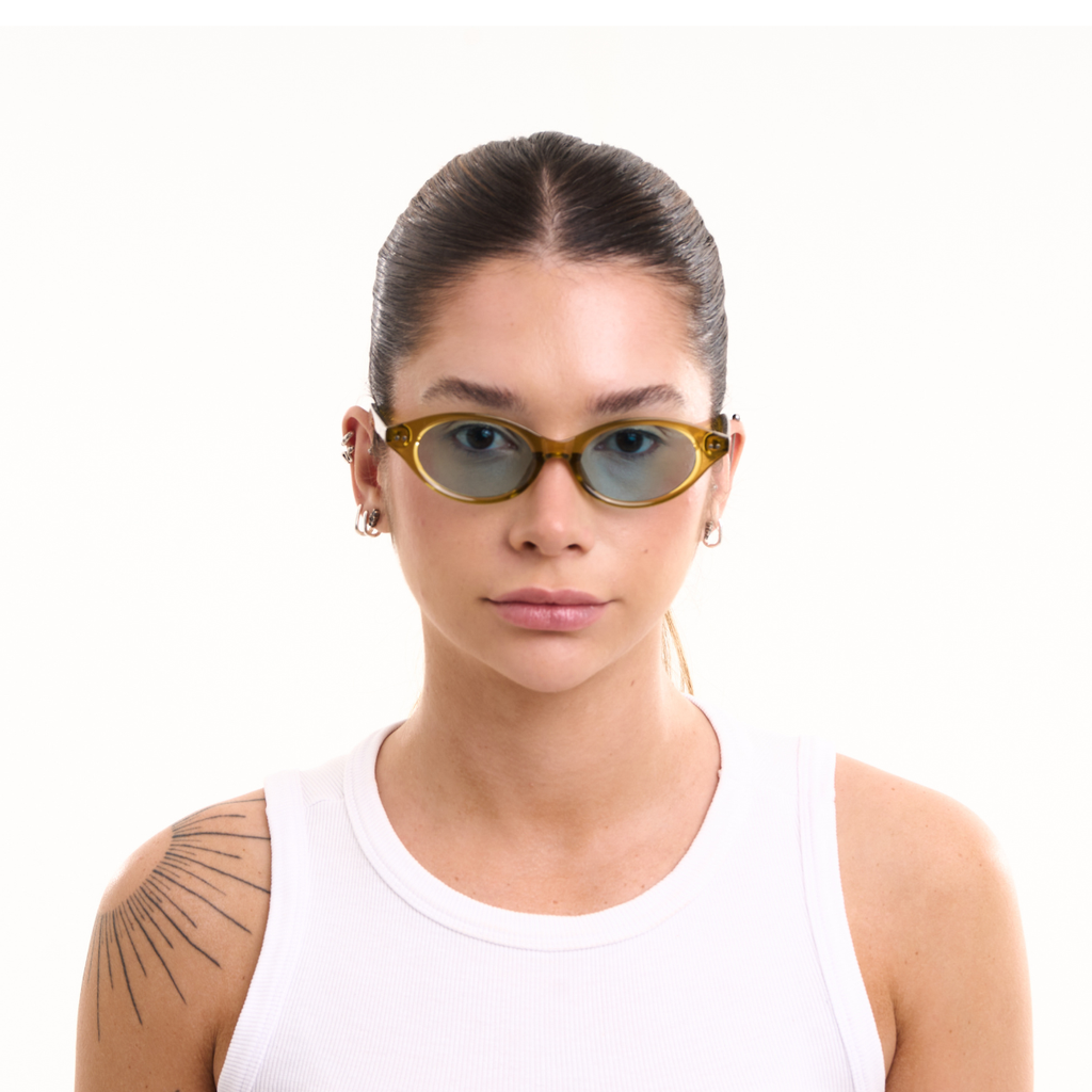 Óculos de Sol Clássicos com Proteção UV400 Azul – LUMAVI Veneza