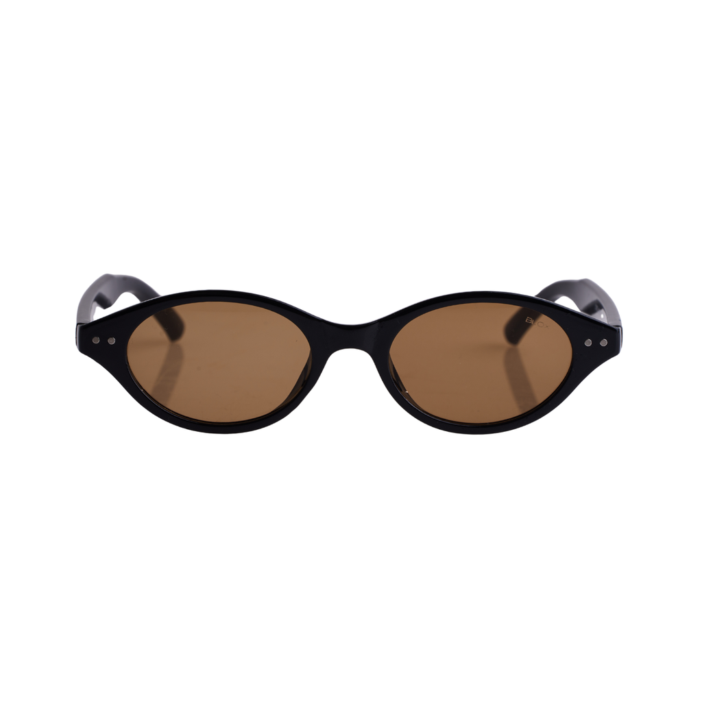 Óculos de Sol Clássicos com Proteção UV400 Preto/Marrom – LUMAVI Veneza