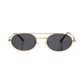Óculos de Sol Quadrados com Proteção UV400 Dourado/Preto – LUMAVI Porto