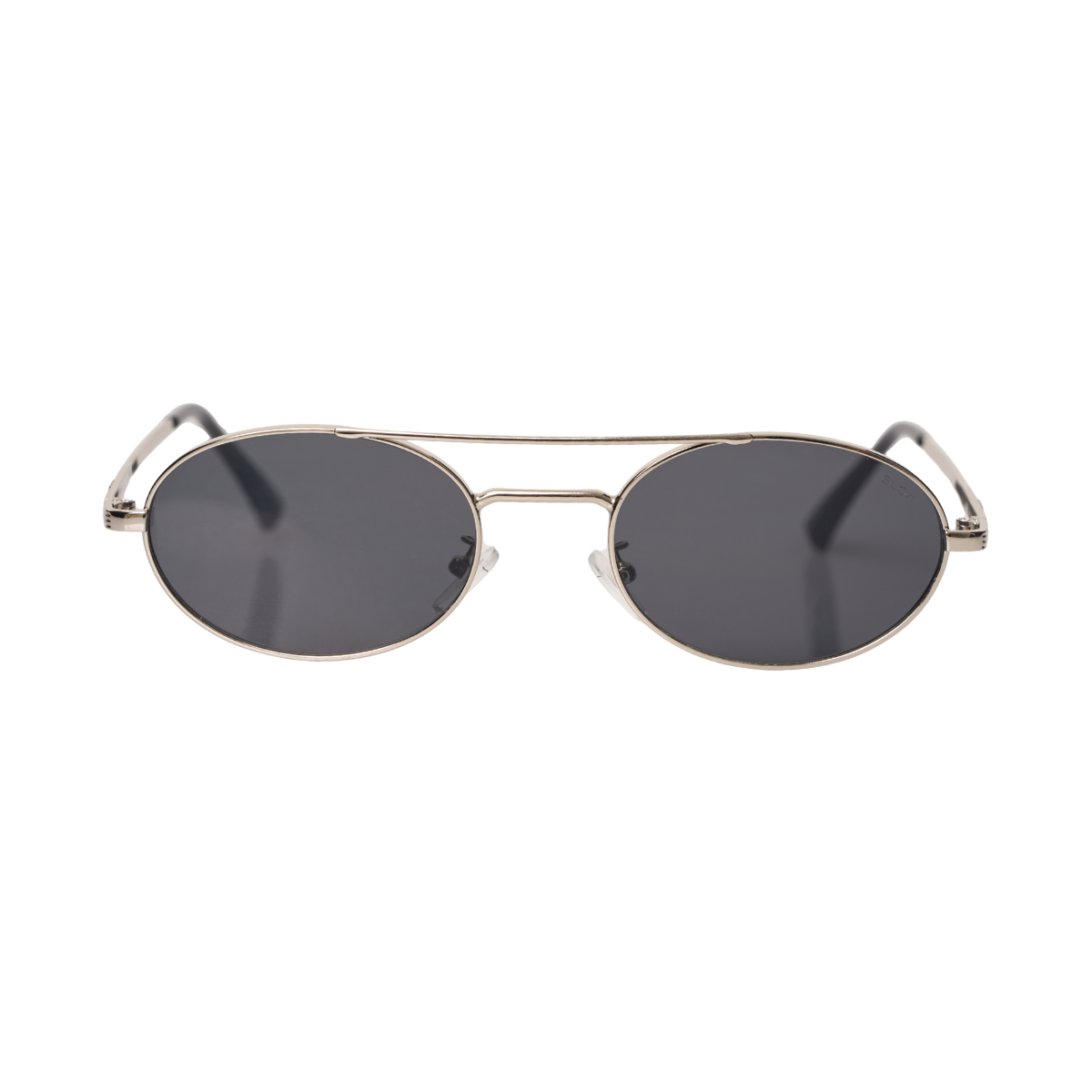 Óculos de Sol Quadrados com Proteção UV400 Prata/Preto – LUMAVI Porto